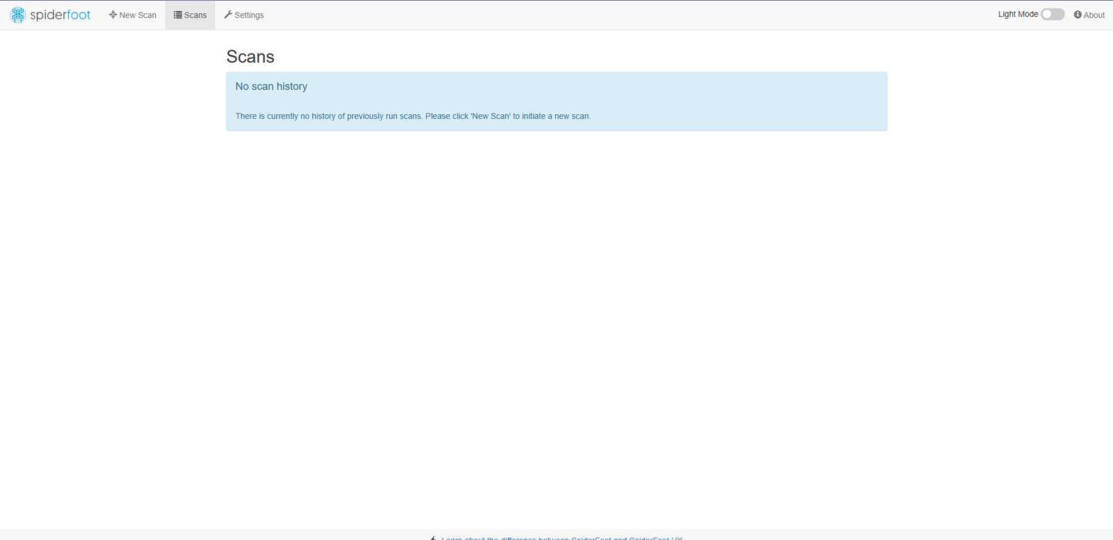 Spiderfoot。使い方がマジで分からない